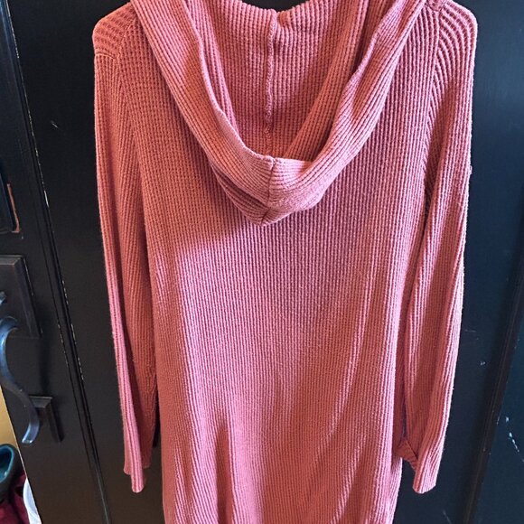 Soft ribbed 100% recycled CARVE long hoodie - Picture 5 of 7